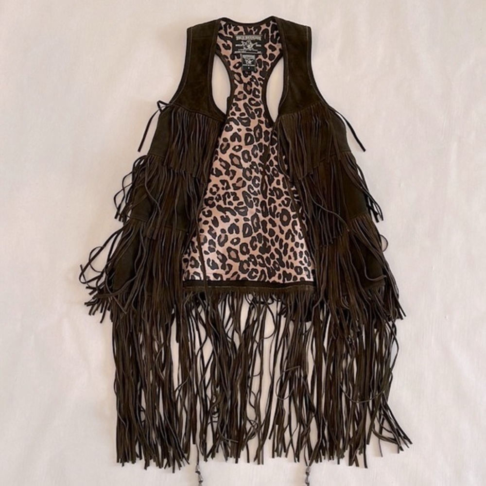NEVER WORN TRUE RELIGION FRINGE VEST
